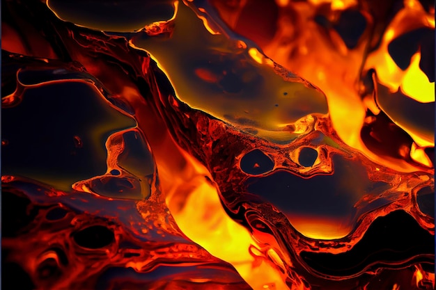 textura de la superficie de lava