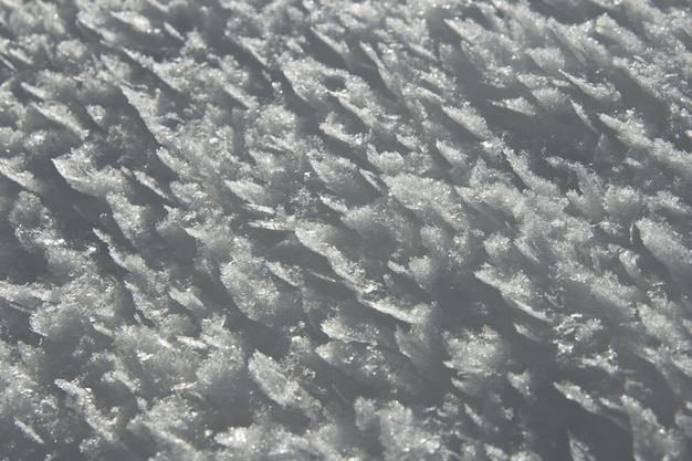 Textura de la superficie de la nieve de invierno