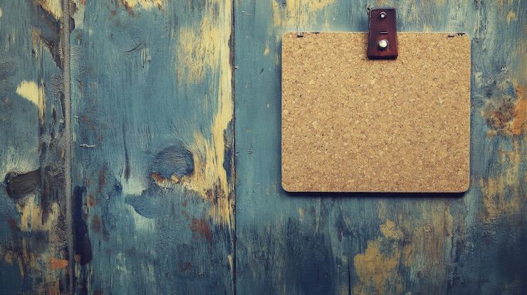 Foto textura de tablero de corcho rústico con imperfecciones naturales