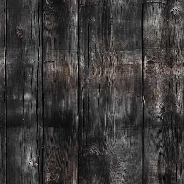 Foto textura de tablero de madera negra sin costura