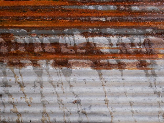 Textura de techo de zinc sucio, antiguo fondo de pared de metal