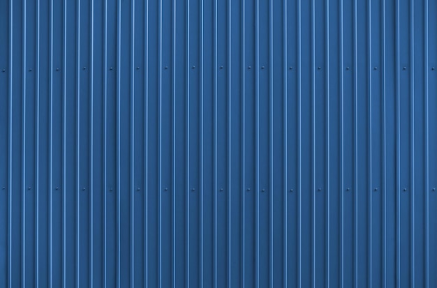 Textura de techos de metal azul