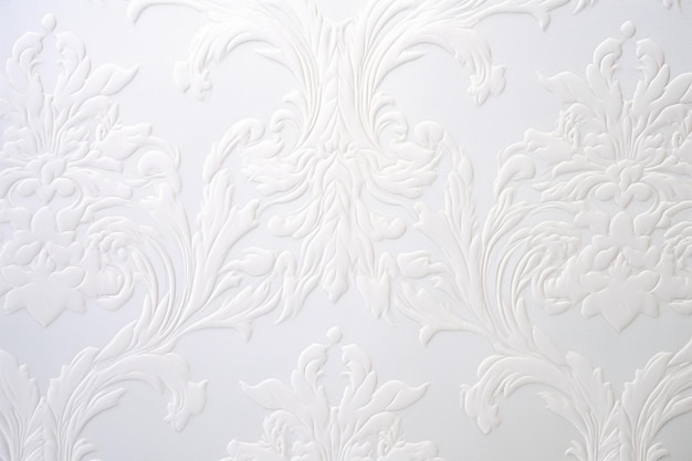 Foto textura del tejido de damasco jacquard blanco