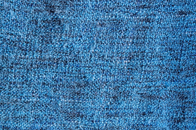 Textura de tejido de punto azul brillante