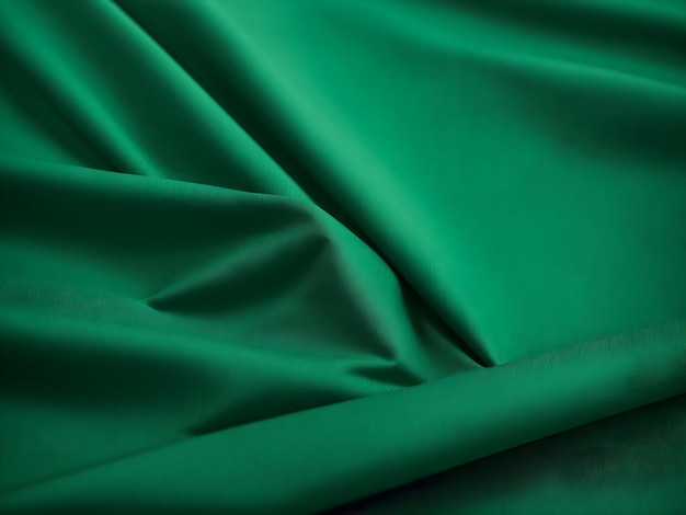 Textura de tela de algodón Cambric verde esmeralda