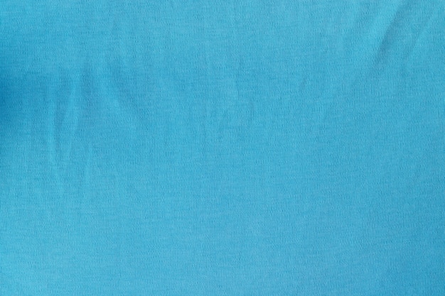 Textura de tela de algodón jersey. Fondo azul textil