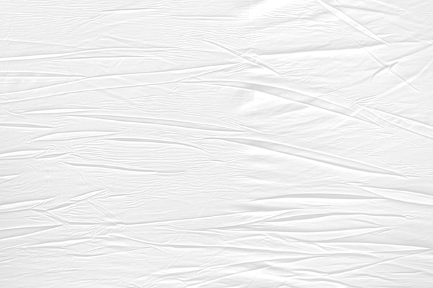 Textura de tela arrugada blanca abstracta para fondo Tela blanca arrugada para telón de fondo