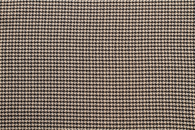 Una textura de una tela de lana a cuadros en una vista cercana
