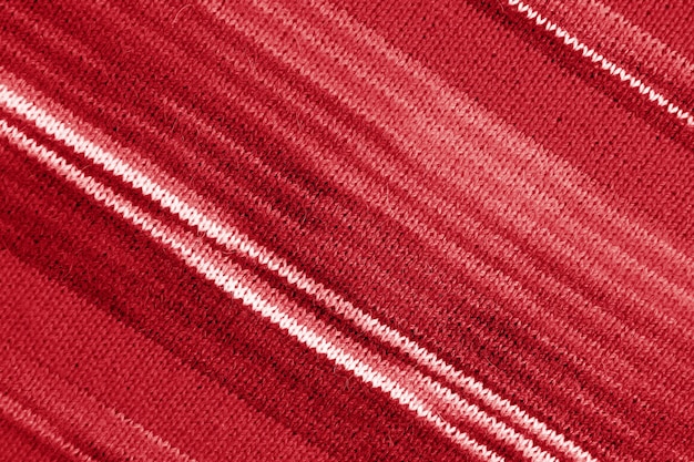 Textura de tela de lana tejida de alpaca a rayas rojas degradado para fondo abstracto