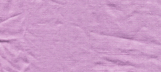 Foto textura de tela de lino púrpura fondo de tela púrpura