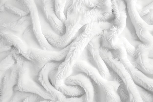 Textura de tela de peluche blanca fondo patrón de fondo de material suave y cálido