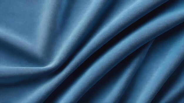 Foto textura de tela de terciopelo azul utilizada como fondo tela azul vacía fondo de textil suave y liso