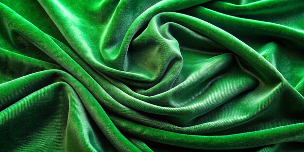 Textura de tela de terciopelo verde utilizada como fondo Fondo de tela verde vacío de material textil suave y liso Hay espacio para el texto