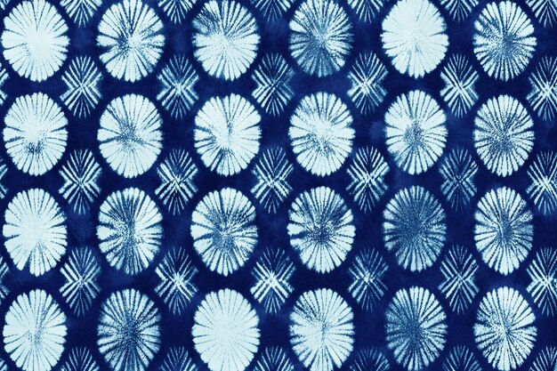 Textura de teñido de tela japonesa índigo shibori