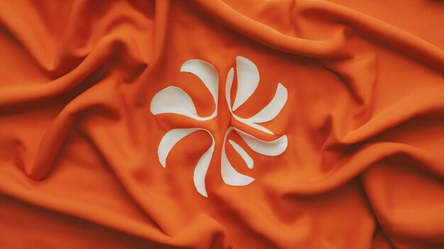 Textura textil de color naranja