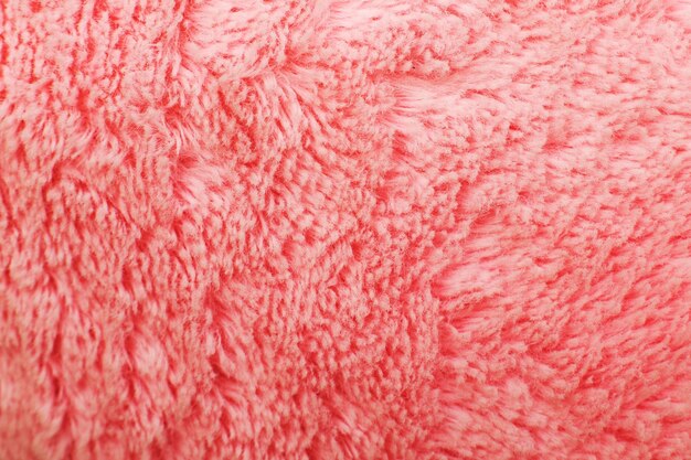 Textura têxtil fofa rosa Fundo peludo de fralda fechado