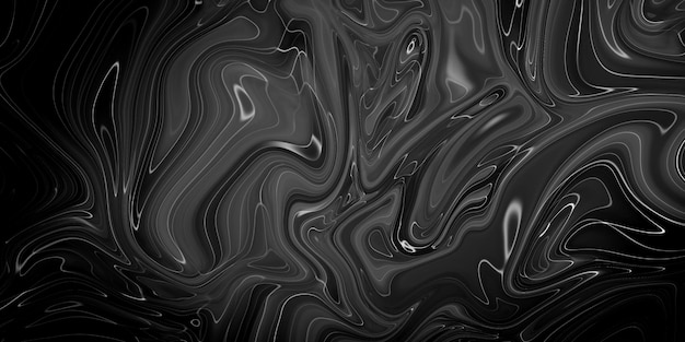 La textura de la tinta de mármol negro, la textura de las ondas pintadas de acrílico, el patrón de fondo de textura se pueden usar para papel tapiz o azulejos de pared de piel, lujosos.