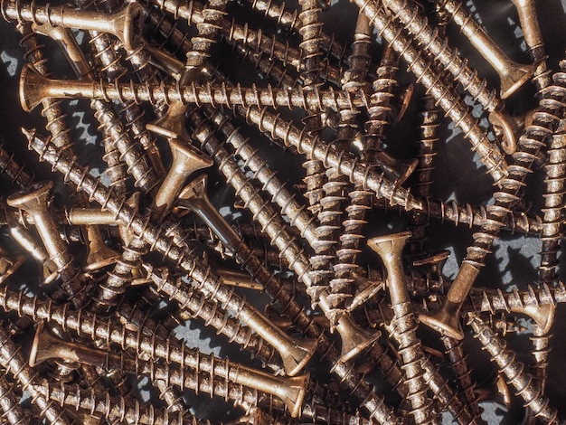 Textura de tornillos para madera