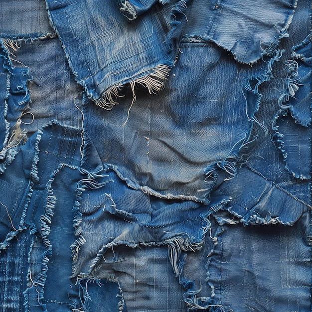 Foto textura de los vaqueros de denim azules