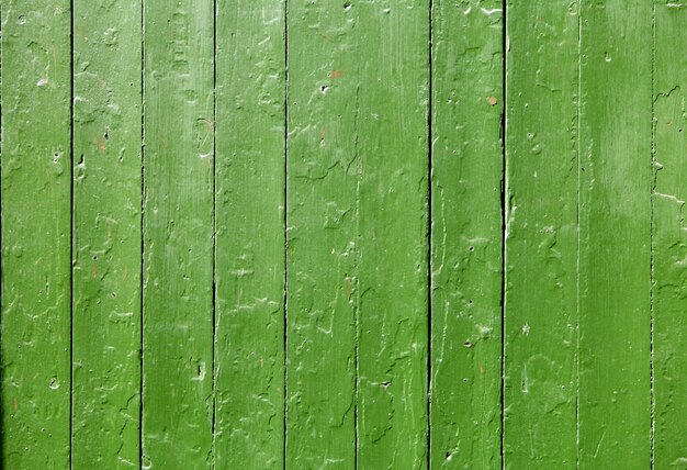 Textura verde de madera pintada