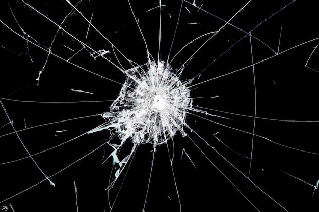 Foto textura de vidrio roto con grietas resumen de pantalla rota smartphone de shock