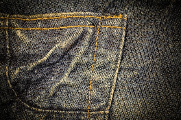 Textura vintage de jeans azul.