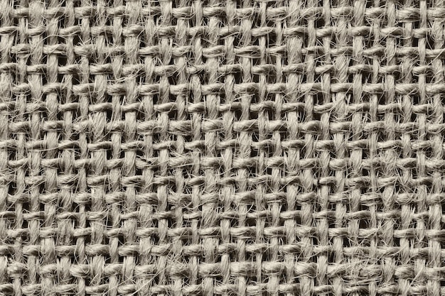 Textura vintage de saco de cânhamo marrom para fundo de padrão de design em seu trabalho