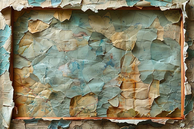Texturas artísticas de collage que exploran la belleza de los marcos de papel fondos y naturaleza