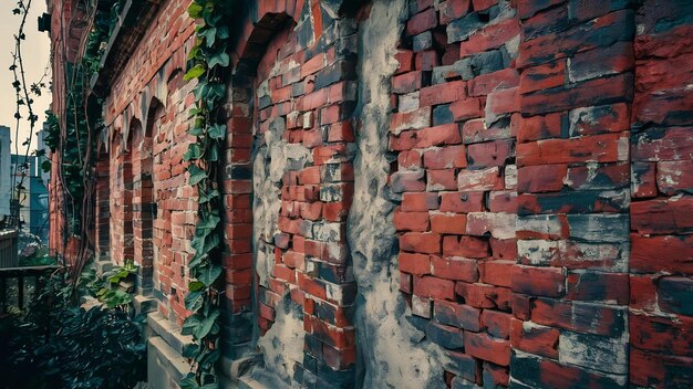 Texturas de paredes de tijolos velhos