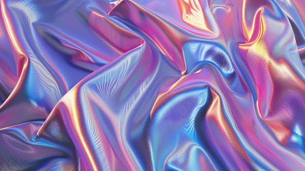 Texturas holográficas iridescentes de moda fundo abstrato