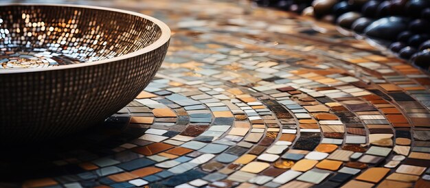 Texturas para design de mosaico de banheiro