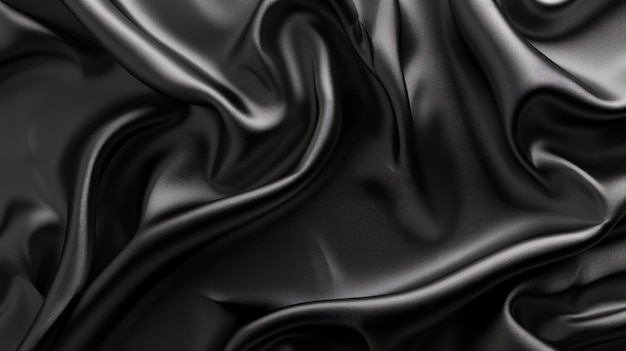Foto texturas pretas papel de parede abstract 4k fundo seda padrão de ondas lisas