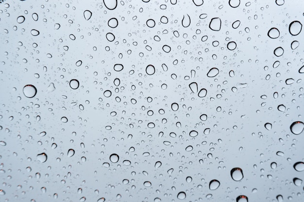 Foto texture rain fällt auf das glas