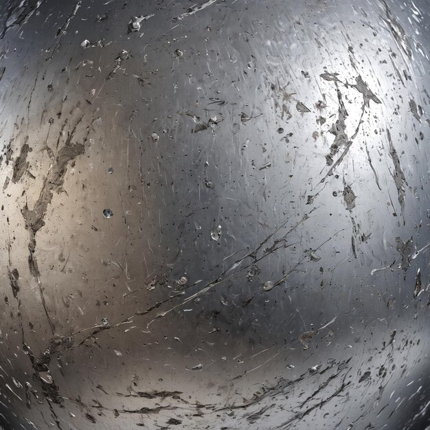 Foto texturhintergrund eine metallkugel mit vielen kratzern