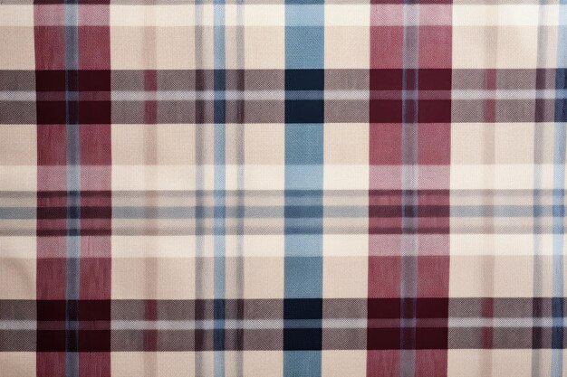 Texturizado plaid um tecido de fundo Tartan tecido vetorial de fundo verificar a textura com um padrão sem costura Ai gerado