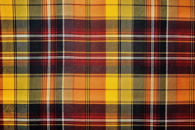 Texturizado plaid um tecido de fundo Tartan tecido vetorial de fundo verificar a textura com um padrão sem costura Ai gerado