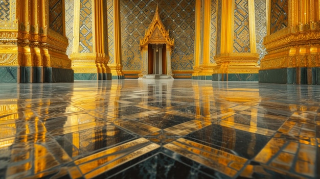 Thai Majesty Die komplizierten Mauern des Palastplatzes