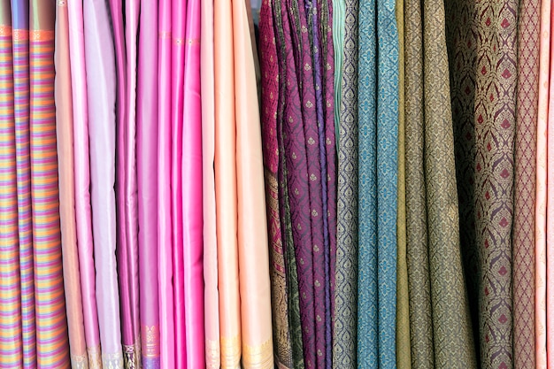 Thai-Stoffmuster Textil- und Seidenstoff