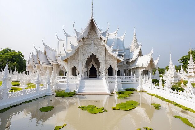 Foto thai white templewat rong khun província de chiang rai norte da tailândia