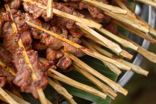 Thailändische Art gegrilltes Schweinefleisch