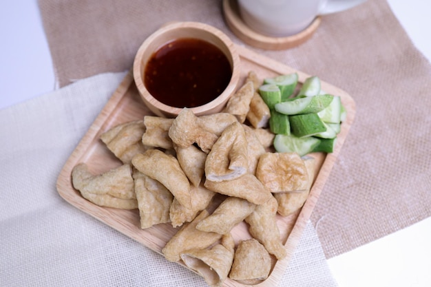 Thailändische Streetfood-Fischbällchen