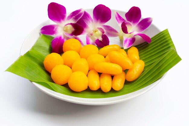 Thailändischer traditioneller Nachtisch Süßes Gold