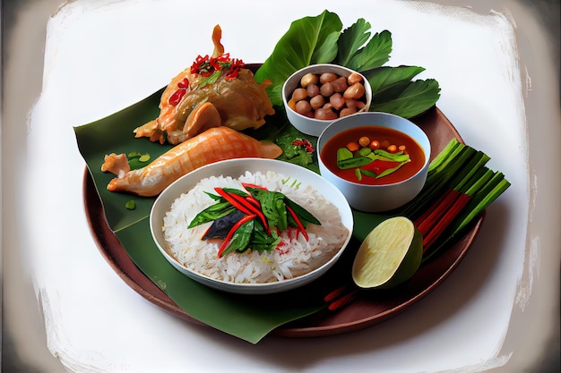 Thailändisches Gai Yang-Essen