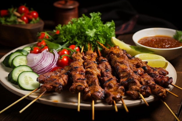 Thailändisches Schweinefleisch Satay