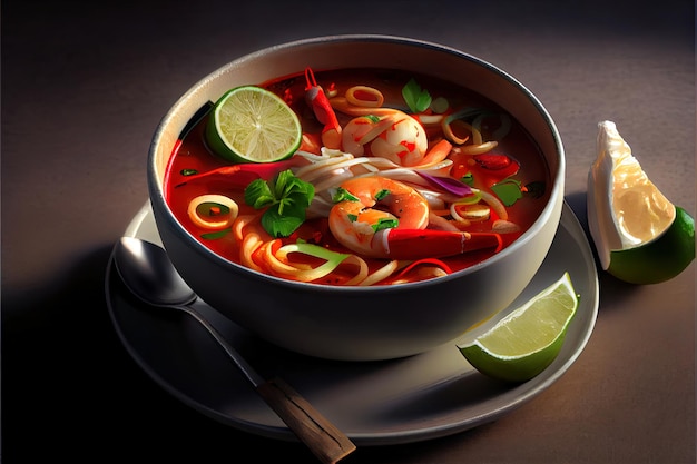 Foto thailändisches tom-yum-essen