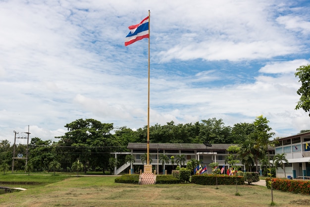 Thailand-Flagge in der Schule