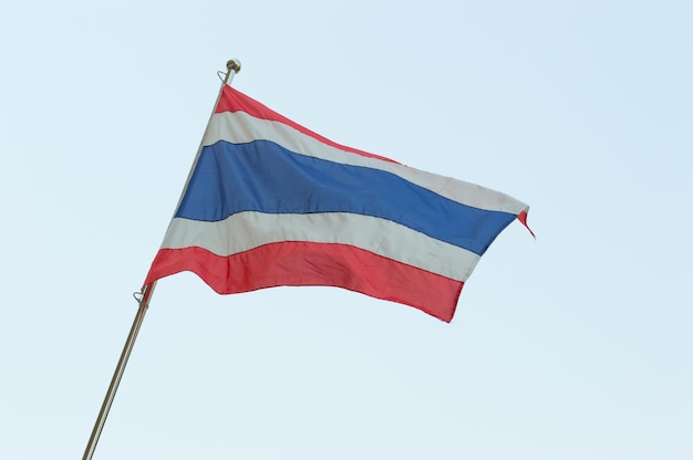 Thailand-Flagge weht