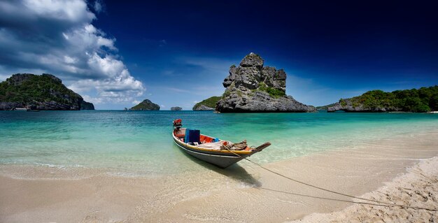 Thailand, MU KOH ANGTHONG National Marine Park, lokales Fischerboot