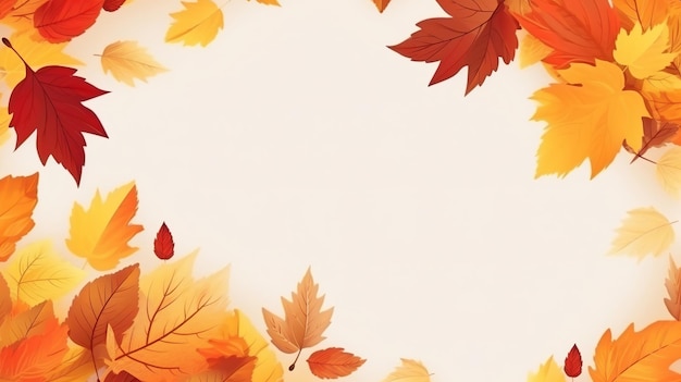 Thanksgiving-Herbst-Hintergrund, generative KI