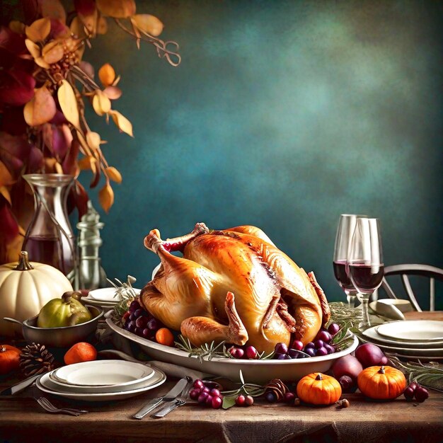 Thanksgiving-Hintergrund generiert Ai